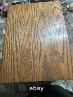 ANTIQUE SINGER SEWING MACHINE 6 DRAWER TIGER OAK Spool Sewing CABINET