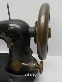 ANTIQUE SINGER Sewing Machine Head Industrial Fiddle Base 1883 # 5558350 Works