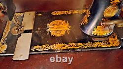 ANTIQUE SINGER TREADLE SEWING MACHINE Early 1902 Sphinx Model 27 K1167321