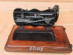 Antique 1885 Singer 12K fiddle base handcrank sewing Machine with Acanthus leave