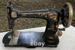 Antique 1888 VS2 Singer Treadle Sewing Machine Fiddle Base Original