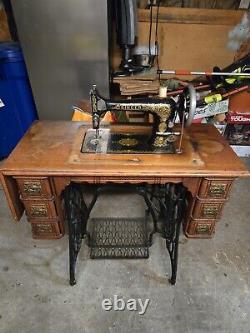 Antique 1894 Singer Sewing Machine Great Working Condition Rare