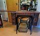 Antique 1899 Singer Treadle Machine #15980829 With 7 Drawer Cabinet, Works