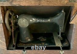 Antique 1900 Singer Treadle 6 Drawer Sewing Machine Oak Elizabethtown