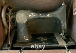 Antique 1900 Singer Treadle 6 Drawer Sewing Machine Oak Elizabethtown