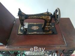 Antique 1900 Singer Treadle 6 Drawer Sewing Machine Oak #N178668 Elizabethtown