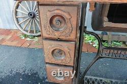 Antique 1906 H967694 singer sewing machine & stand 6 drwer treadle cast iron @@@