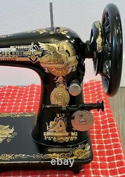 Antique 1910 Singer 27 Sphinx Sewing Machine G510069 Works Clean
