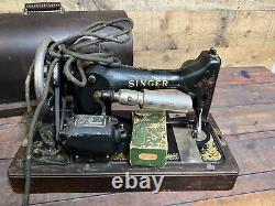 Antique 1910 Singer Model 66 Or 99 Sewing Machine Plus Extra Parts