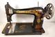 Antique 1910 Singer Portable Sewing Machine Egyptian Sphinx Gold G2879807 Vtg