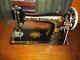 Antique 1910 Singer Red Eye Sewing Machine Complete And Working