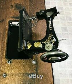 Antique 1910 Singer Sewing Machine Treadle Scotland F2313991- Magnificent