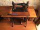 Antique 1910 Singer Sewing Machine With Treadle Cabinet