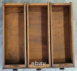 Antique 1910 Singer Treadle Sewing Cabinet 6 Replacement Drawers Clean