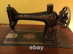 Antique 1914 Singer Treadle Cabinet Sewing Machine No. 66-1