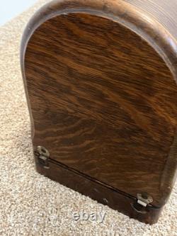 Antique 1920 Singer 228 Portable Sewing Machine With Book/Case/Pedal