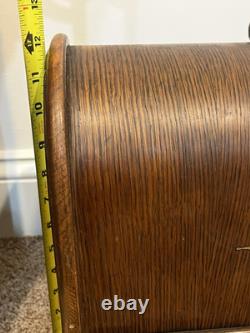 Antique 1920 Singer 228 Portable Sewing Machine With Book/Case/Pedal