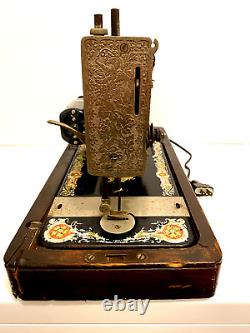 Antique 1923 Original Singer Sewing Machine, Electric Motor, # G9967731, Rare