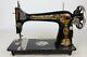 Antique 1924 Singer Model 127 Egypt Decal Treadle Sewing Machine Head Only Works