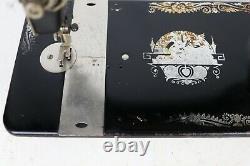 Antique 1924 Singer Model 127 Egypt Decal Treadle Sewing Machine Head Only Works