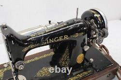 Antique 1926 AB Singer Sewing Machine Model 99 60 Cycles 110 Volt