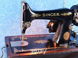 Antique 1926 SINGER SEWING MACHINE No. 99/ KNEE CONTROL BAR / No Case/ Working