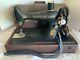 Antique 1928 Singer Sewing Machine Model 99 Serial Ac216400 Bentwood Case