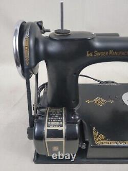 Antique 1936 Scroll Front Singer Featherweight 221 Sewing Mach Serviced AE080241