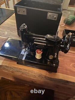 Antique 1947 Portable Singer Sewing Machine