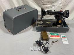 Antique 1950 Singer Model 66-16 Sewing Machine +Original Pedal Case Manual++