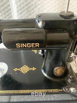 Antique 1950 singer featherweight sewing machine model Anniversary centennial