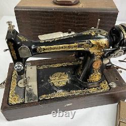 Antique 1985 Singer Sewing Machine Sphinx 13286127 Modified with Motor And Case