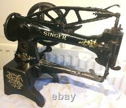 Antique 29k53 Cylinder Arm Leather Patcher Sewing Machine Head Only