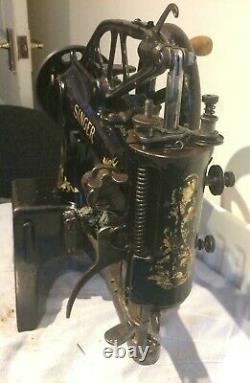 Antique 29k53 Cylinder Arm Leather Patcher Sewing Machine Head Only