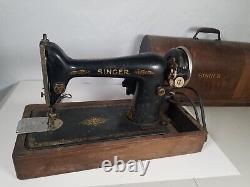 Antique AC51763 Singer Sewing Machine 1929 + Wood Cover