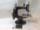 Antique Black Singer Sewing Machine Manufacturing Miniature With Metal Tag