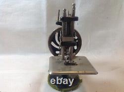 Antique Black Singer Sewing Machine Manufacturing Miniature with Metal Tag