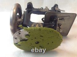 Antique Black Singer Sewing Machine Manufacturing Miniature with Metal Tag