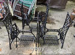 Antique Cast Iron Singer Treadle Sewing Machine Base Table Stand Repurpose