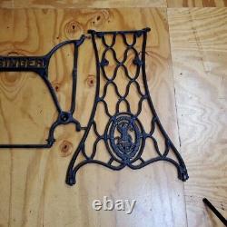 Antique Cast Iron Singer Treadle Sewing Machine Base for Table Stand Repurpose