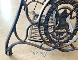 Antique Cast Iron Singer Treadle Sewing Machine Base for Table Stand Repurpose