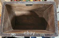 Antique Coffin Style Singer Sewing Machine Wood Cover