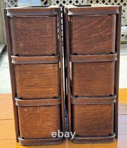 Antique Fancy Singer Treadle Sewing Machine Drawers, Set of 6 with Frames, VGC