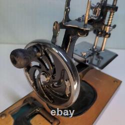 Antique Hand Crank Toy Sewing Machine Singer Black