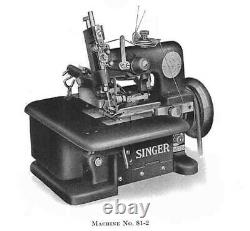 Antique Industrial Singer Overedger Sewing Machine 81-2 As-Is
