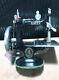 Antique Mini Singer Sewing Machine Salesman's Sample With Carry Box