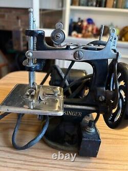 Antique Miniature Motorized Child's Singer sewing machine