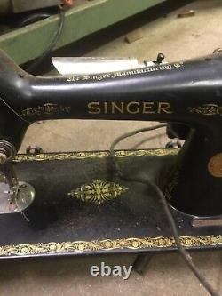 Antique Model 66 1927 Singer Sewing Machine Electric Hardware Parts AB729616