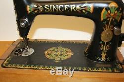 Antique Old Vintage Hand Crank Singer sewing machine Model 66K Y1045595