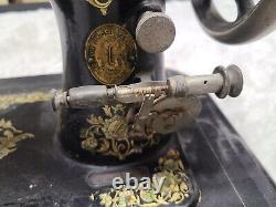 Antique Ornate Flower Birds Singer Sewing Machine Circa 1891 Serial #H1481212